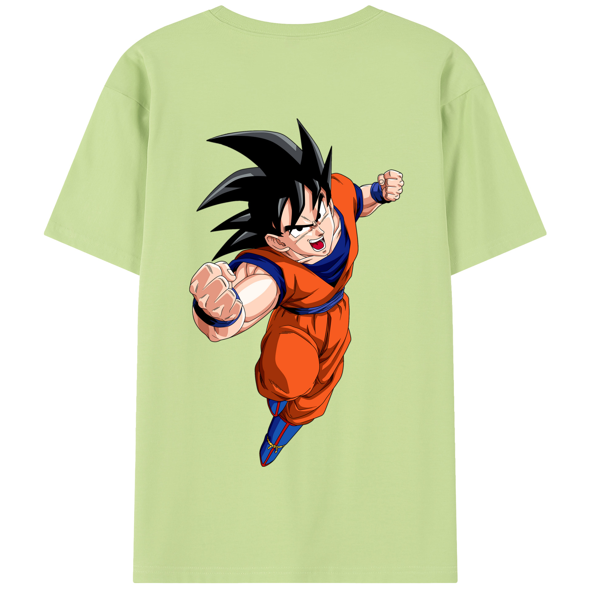 （画像用） ドラゴンボール 孫悟空（そん ごくう）Son Goku カカロット DRAGON BALL Kakarotto 綿100％半袖Tシャツ（背面プリント）